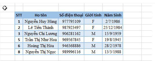 Cách chuyển dữ liệu từ word sang excel giữ nguyên định dạng 5