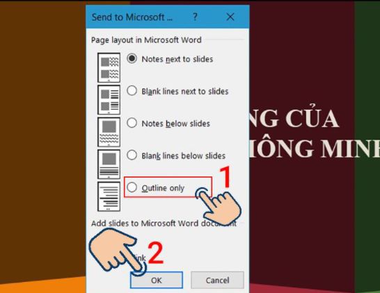 Cách chuyển nội dung file PowerPoint sang Word tự động ngay trên PowerPoint 7