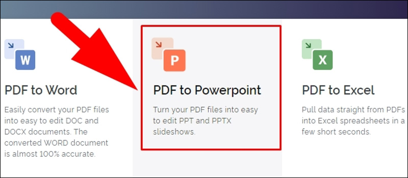 Chọn PDF to PowerPoint