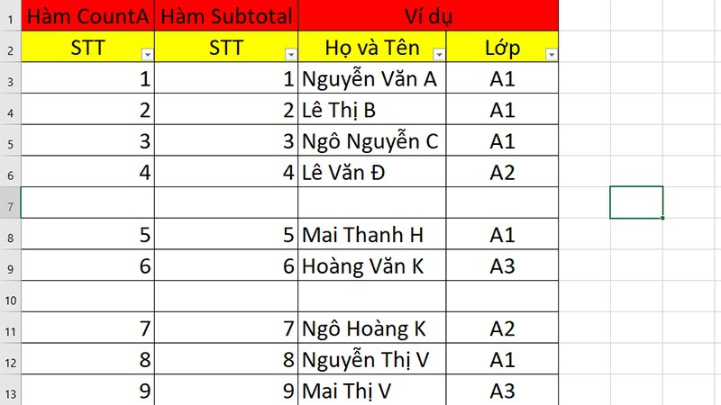 Hướng dẫn 4 cách đánh số thứ tự tự động trong excel 2010, 2016, 2019, Office 365 8