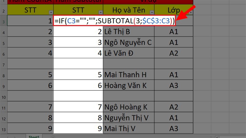 Hướng dẫn 4 cách đánh số thứ tự tự động trong excel 2010, 2016, 2019, Office 365 9